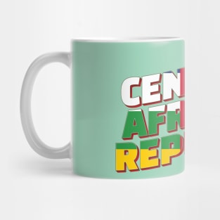 Central African Republic vintage style retro souvenir Mug